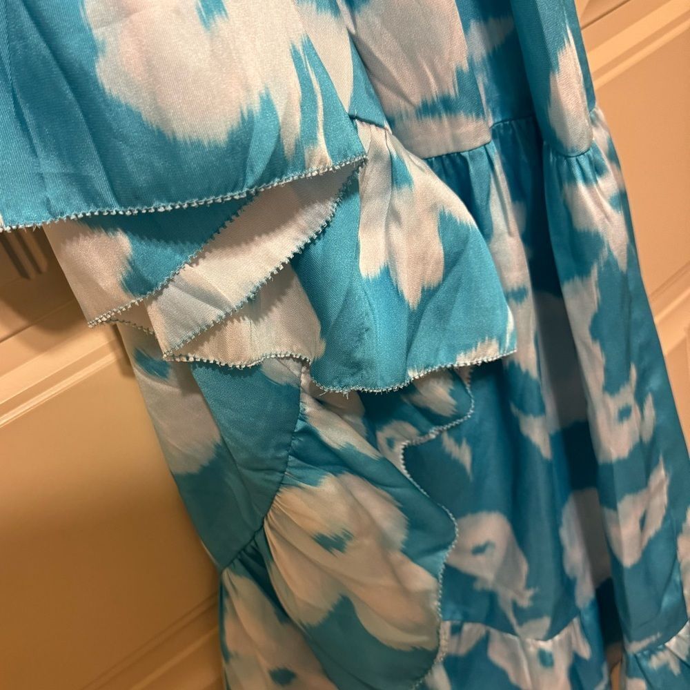 Tuckernuck Watercolor Floral Libby Tiered Maxi Dress | Small - Picture 10 of 12